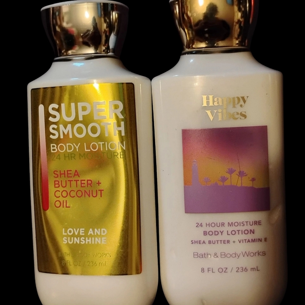 Bath & Body Works Love And Sunshine & Happy Vibes Body Lotions